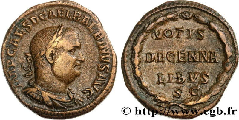 BALBINUS
Type : Sesterce 
Date : 238 
Mint name / Town : Rome 
Metal : copper 
D...