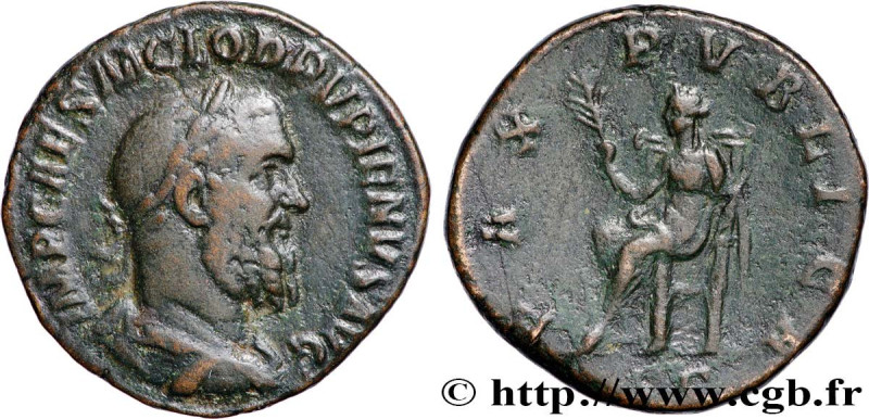 PUPIENUS
Type : Sesterce 
Date : 238 
Mint name / Town : Rome 
Metal : copper 
D...
