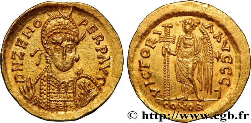 ZENO
Type : Solidus 
Date : c. 476-491 
Mint name / Town : Constantinople 
Metal...