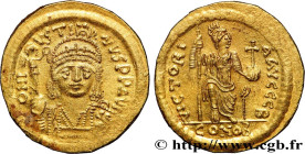 JUSTIN II
Type : Solidus 
Date : 567-578 
Mint name / Town : Constantinople 
Metal : gold 
Millesimal fineness : 1000  ‰
Diameter : 21  mm
Orientation...