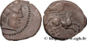GALLIA - LEMOVICES (Area of Limoges)
Type : Quinaire AVIACOS, classe II anépigraphe 
Date : c. 100-50 BC. 
Mint name / Town : Limoges (87) 
Metal : si...