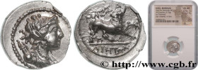 MASSALIA - MARSEILLE
Type : “Drachme légère” ou tétrobole 
Date : c. 130-121 AC. 
Mint name / Town : Marseille (13) 
Metal : silver 
Diameter : 15  mm...