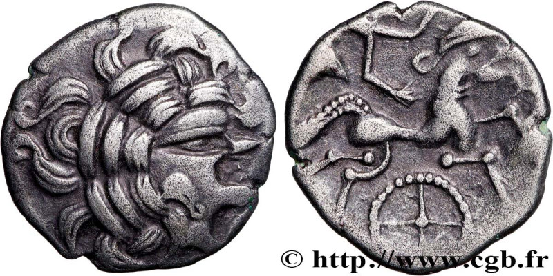 REDONES (Area of Rennes)
Type : Statère de billon, classe IV 
Date : c. 80-50 AC...