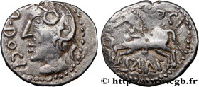 GALLIA BELGICA - SEQUANI (Area of Besançon)
Type : Denier Q. DOCI/SAM F 
Date : c. 57-50 AC. 
Metal : silver 
Diameter : 13,5  mm
Orientation dies : 1...