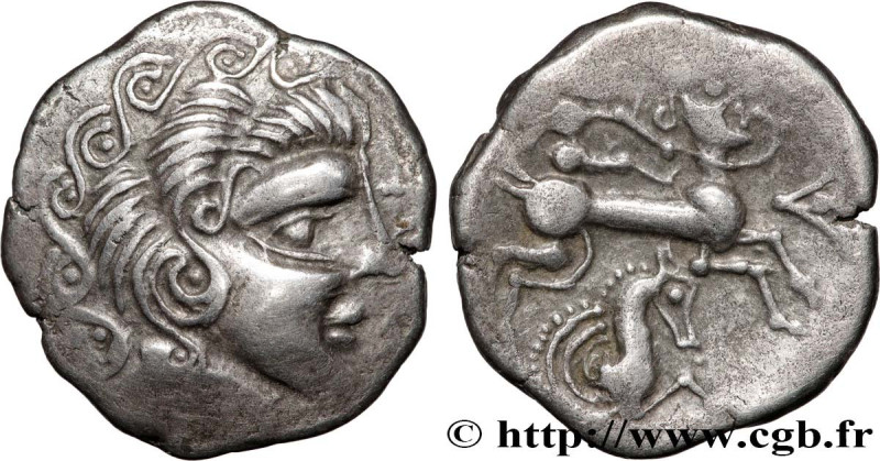 VENETI (Area of Vannes)
Type : Statère d'argent à l’hippocampe - classe I var. 1...