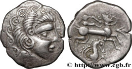 VENETI (Area of Vannes)
Type : Statère d'argent à l’hippocampe - classe I var. 1b 
Date : c. 60-50 AC. 
Mint name / Town : Vannes (56) 
Metal : silver...