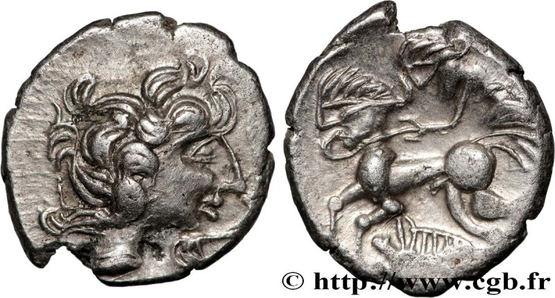 VENETI (Area of Vannes)
Type : Quart de statère d'argent au sanglier 
Date : c. ...
