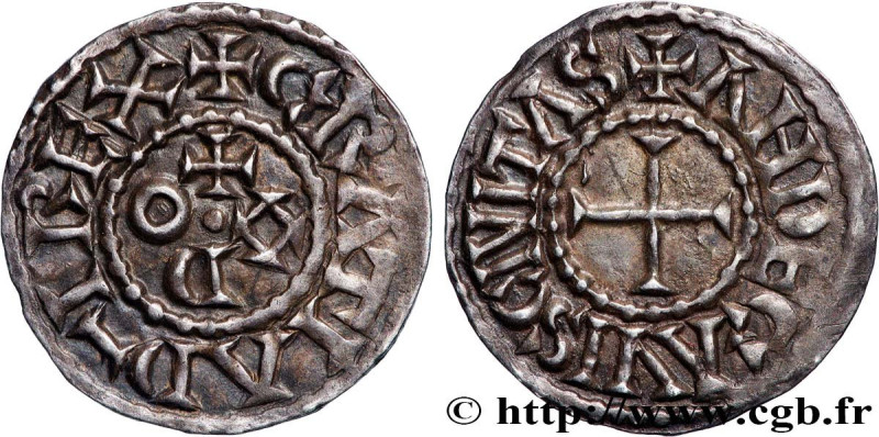 ODO
Type : Denier 
Date : c. 888-898 
Date : n.d. 
Mint name / Town : Angers 
Me...