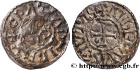 CHARLES III THE SIMPLE
Type : Denier 
Date : c. 864-875 
Date : n.d. 
Mint name / Town : Angers 
Metal : silver 
Diameter : 19,5  mm
Orientation dies ...