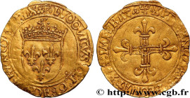 LOUIS XII, FATHER OF THE PEOPLE
Type : Écu d'or au soleil 
Date : 25/04/1498 
Mint name / Town : Lyon 
Metal : gold 
Millesimal fineness : 963  ‰
Diam...