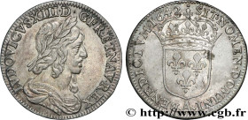 LOUIS XIII
Type : Quart d'écu, buste drapé et cuirassé (2e buste de Jean Warin) 
Date : 1642 
Mint name / Town : Paris, Monnaie du Louvre 
Metal : sil...