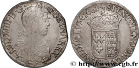 LOUIS XIV "THE SUN KING"
Type : Écu de Navarre à la mèche longue 
Date : 1661 
Mint name / Town : Saint-Palais 
Metal : silver 
Millesimal fineness : ...