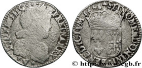 LOUIS XIV "THE SUN KING"
Type : Douzième d'écu de Navarre à la mèche longue 
Date : 1658 
Mint name / Town : Saint-Palais 
Metal : silver 
Millesimal ...