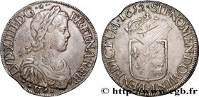LOUIS XIV "THE SUN KING"
Type : Écu à la mèche longue de Béarn 
Date : 1652 
Mint name / Town : Pau 
Metal : silver 
Millesimal fineness : 917  ‰
Diam...