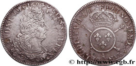 LOUIS XIV "THE SUN KING"
Type : Quart d'écu aux insignes 
Date : 1703 
Mint name / Town : Paris 
Metal : silver 
Millesimal fineness : 917  ‰
Diameter...