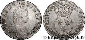 LOUIS XV THE BELOVED
Type : Écu dit "vertugadin" 
Date : 1716 
Mint name / Town : Grenoble 
Metal : silver 
Millesimal fineness : 917  ‰
Diameter : 40...
