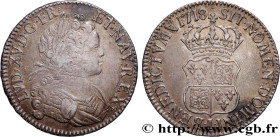 LOUIS XV THE BELOVED
Type : Écu de Navarre 
Date : 1718 
Mint name / Town : Limoges 
Metal : silver 
Millesimal fineness : 917  ‰
Diameter : 38  mm
Or...