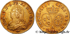 LOUIS XV THE BELOVED
Type : Louis d'or aux écus ovales, buste habillé 
Date : 1731 
Mint name / Town : Paris 
Quantity minted : 179200 
Metal : gold 
...