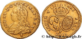 LOUIS XV THE BELOVED
Type : Demi-louis d'or aux écus ovales, buste habillé 
Date : 1731 
Mint name / Town : Rennes 
Quantity minted : 2280 
Metal : go...