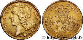 LOUIS XV THE BELOVED
Type : Double louis d’or aux écus ovales, tête ceinte d’un bandeau 
Date : 1771 
Mint name / Town : Lyon 
Quantity minted : 2987 ...