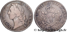 LOUIS XV THE BELOVED
Type : Écu dit "au bandeau" 
Date : 1756 
Mint name / Town : Caen 
Quantity minted : 4937 
Metal : silver 
Millesimal fineness : ...