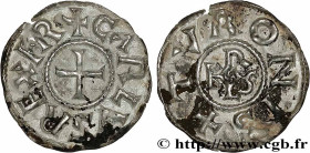 CHARLEMAGNE
Type : Denier 
Date : c. 768-781 
Date : n.d. 
Mint name / Town : Tours  
Metal : silver 
Diameter : 21  mm
Orientation dies : 1  h.
Weigh...