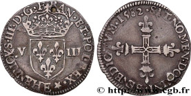 HENRY III
Type : Huitième d'écu, écu de face 
Date : 1582 
Mint name / Town : Tours 
Metal : silver 
Millesimal fineness : 917  ‰
Diameter : 26  mm
Or...