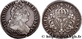 LOUIS XIV "THE SUN KING"
Type : Demi-écu aux trois couronnes 
Date : 1709 
Mint name / Town : Tours 
Quantity minted : 66184 
Metal : silver 
Millesim...