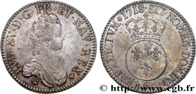 LOUIS XV THE BELOVED
Type : Écu dit "vertugadin" 
Date : 1718 
Mint name / Town : Tours 
Quantity minted : 87760 
Metal : silver 
Millesimal fineness ...