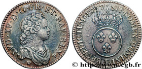 LOUIS XV THE BELOVED
Type : Demi-écu dit "vertugadin" 
Date : 1717 
Mint name / Town : Tours 
Quantity minted : 339579 
Metal : silver 
Millesimal fin...