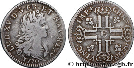 LOUIS XV THE BELOVED
Type : Petit louis d'argent 
Date : 1720 
Mint name / Town : Tours 
Quantity minted : 874145 
Metal : silver 
Millesimal fineness...