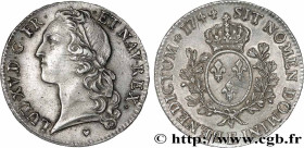 LOUIS XV THE BELOVED
Type : Écu dit "au bandeau" 
Date : 1744 
Mint name / Town : Tours 
Quantity minted : 37140 
Metal : silver 
Millesimal fineness ...