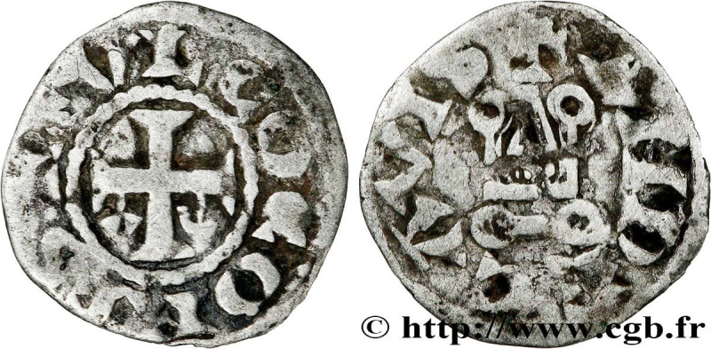 ANJOU - COUNTY OF ANJOU - JEAN SANS TERRE
Type : Obole 
Date : c. 1199-1204 
Dat...