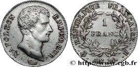 PREMIER EMPIRE / FIRST FRENCH EMPIRE
Type : 1 franc Napoléon Empereur, Calendrier révolutionnaire 
Date : An 14 (1805) 
Mint name / Town : La Rochelle...