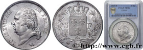 LOUIS XVIII
Type : 5 francs Louis XVIII, tête nue 
Date : 1823 
Mint name / Town : Lyon 
Quantity minted : 992983 
Metal : silver 
Diameter : 37  mm
O...