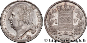 LOUIS XVIII
Type : 1 franc Louis XVIII 
Date : 1819 
Mint name / Town : Nantes 
Quantity minted : 4082 
Metal : silver 
Millesimal fineness : 900  ‰
D...