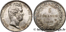 LOUIS-PHILIPPE I
Type : 5 francs type Tiolier avec le I, tranche en creux 
Date : 1831 
Mint name / Town : Bordeaux 
Quantity minted : 1522571 
Metal ...