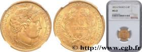 II REPUBLIC
Type : 10 francs or Cérès, IIe République 
Date : 1851 
Mint name / Town : Paris 
Quantity minted : 3112378 
Metal : gold 
Millesimal fine...