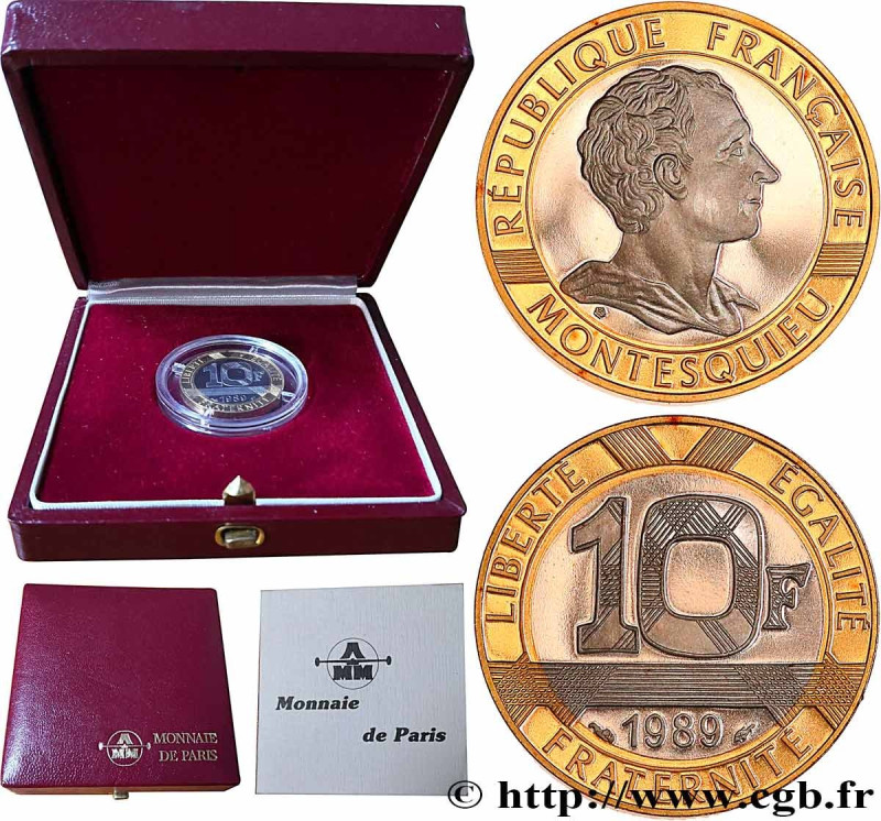 COMMEMORATIVE COINS MONNAIE DE PARIS
Type : Belle Épreuve Or 10 francs Montesqui...