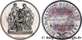 ART, PAINTING AND SCULPTURE
Type : Médaille, Peinture, grandes figures peintes, École Nationale des Beaux-Arts 
Date : 1875 
Metal : silver 
Diameter ...