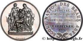 ART, PAINTING AND SCULPTURE
Type : Médaille, Peinture, grandes figures peintes, École Nationale des Beaux-Arts 
Date : 1876 
Metal : silver 
Diameter ...