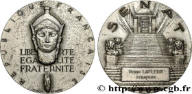 V REPUBLIC
Type : Médaille, Sénat 
Date : 1968 
Metal : silver 
Millesimal fineness : 950  ‰
Diameter : 49,5  mm
Engraver : RENARD Marcel (1893-1974) ...