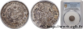 CHINA
Type : 3,6 Candareens (5 Cents) Province de Hu-Peh 
Date : (1895-1907) 
Quantity minted : 4278000 
Metal : silver 
Millesimal fineness : 800  ‰
...