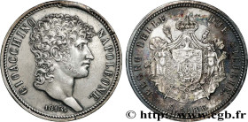 ITALY - KINGDOM OF NAPLES - JOACHIM MURAT
Type : 5 Lire 
Date : 1813 
Mint name / Town : Naples 
Quantity minted : 36916 
Metal : silver 
Millesimal f...
