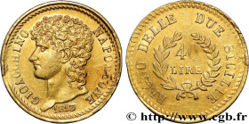 ITALY - KINGDOM OF NAPLES - JOACHIM MURAT
Type : 40 Lire or, rameaux longs 
Date : 1813 
Mint name / Town : Naples 
Quantity minted : 23733 
Metal : g...