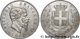 ITALY - KINGDOM OF ITALY - VICTOR-EMMANUEL II
Type : 5 Lire  
Date : 1872 
Mint name / Town : Rome 
Quantity minted : 29228 
Metal : silver 
Millesima...