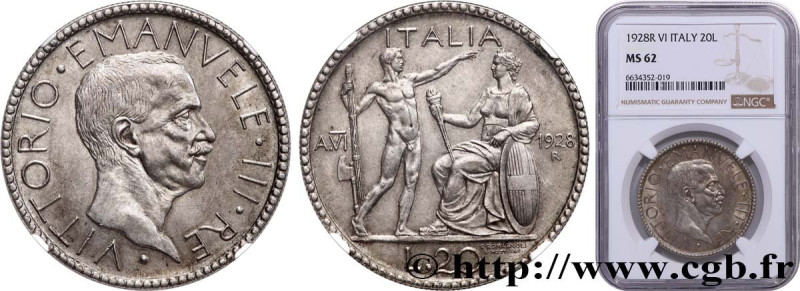 ITALY - KINGDOM OF ITALY - VICTOR-EMMANUEL III
Type : 20 Lire au licteur 
Date :...