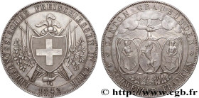 SWITZERLAND - CONFEDERATION OF HELVETIA - CANTON OF GRISONS
Type : 4 Franken 
Date : 1842 
Quantity minted : 6000 
Metal : silver 
Diameter : 39,50  m...