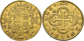 CARLOS II. Sevilla. 8 escudos. 16.99. Casi EBC-. Atractiva. Rara