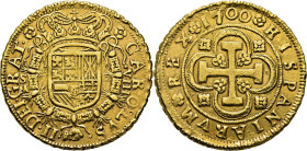 CARLOS II. Sevilla. 8 escudos. 1700. M. Rara